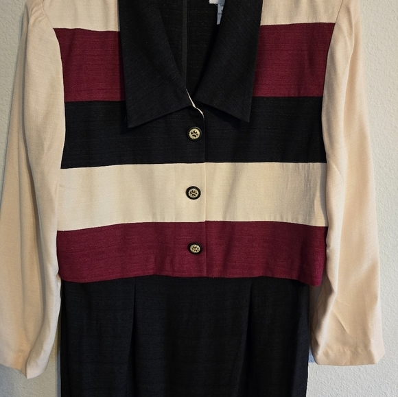 VTG Perceptions 2Piece Dress Suit 16 Conjured Long Sleeve ButtonUp USA Made - Picture 4 of 13